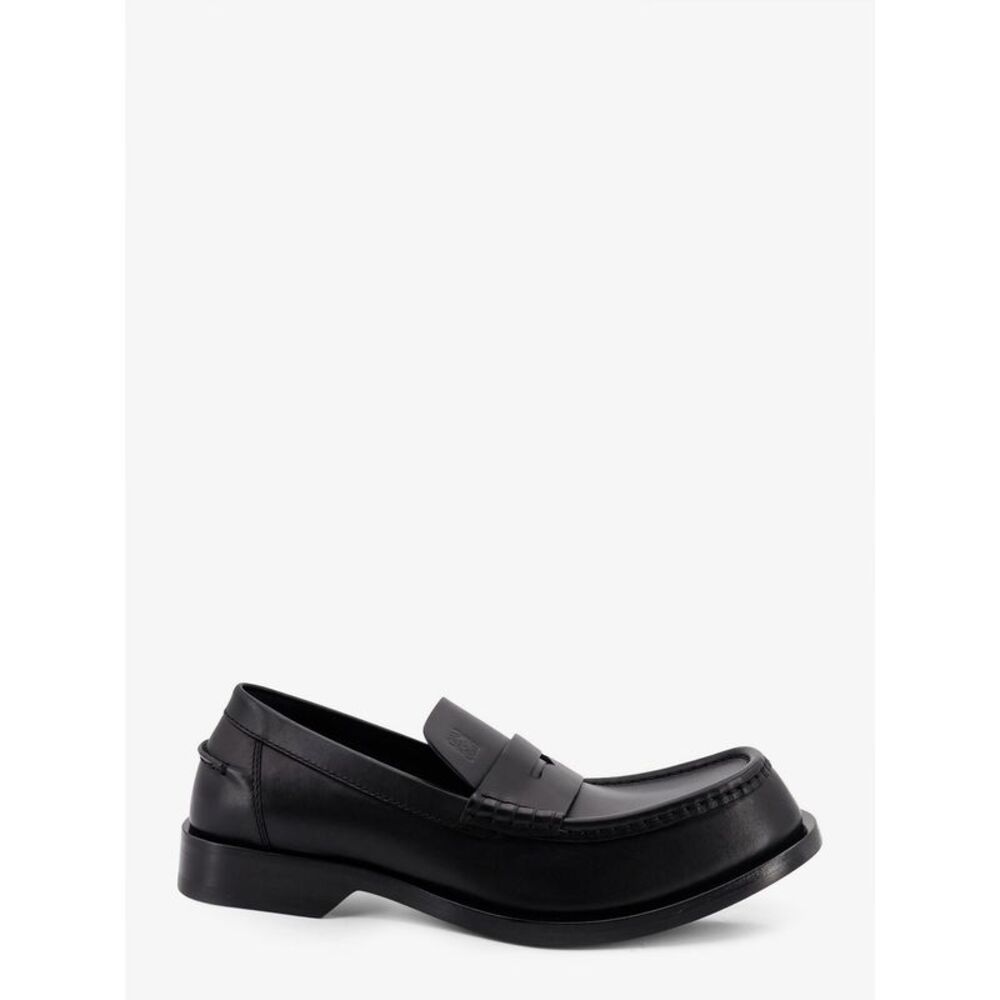 Loewe Men Bobine Leather Loafers With Engraved Anagram Logo